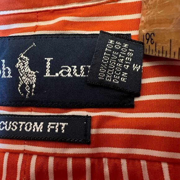 Lot Of 2 Ralph Lauren Mens Shirt Medium Striped - Picture 6 of 16